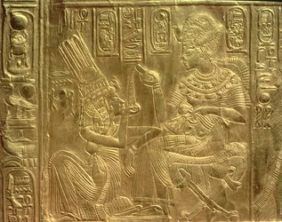 Detail from the Golden Shrine, Tutankhamun